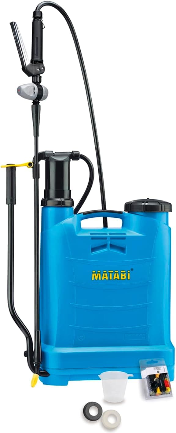 Matabi - Pulverizador manual - Evolution 12 - Capacidade 12 litros, aço inoxidável, diversidade de bicos, para uso profissional - ergonomia e durabilidade - fabricado em Espanha