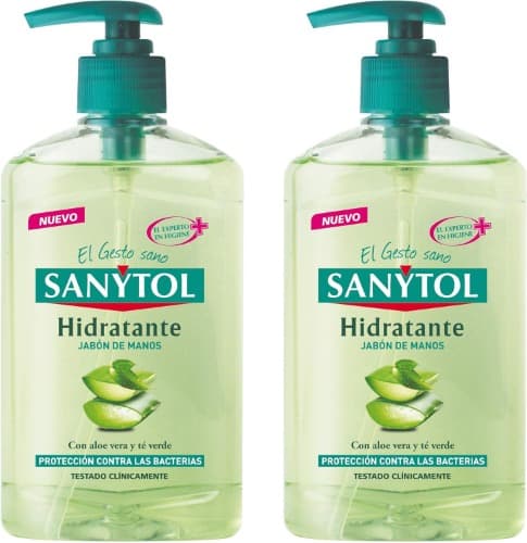 Sanytol com proteção total contra agentes externos, sabão de mãos hidratante, aloé vera, 250 ml x 2