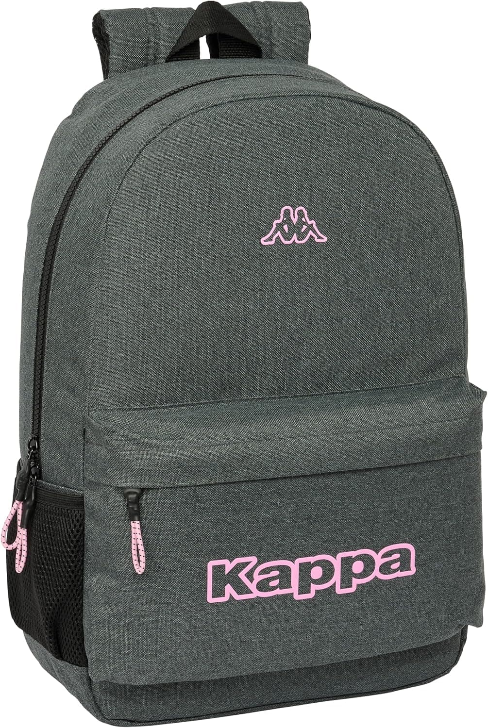 KAPPA SILVER PINK Mochila escolar infantil, ideal para crianças de diferentes idades, confortável e versátil, qualidade e resistência, 30 x 14 x 46 cm