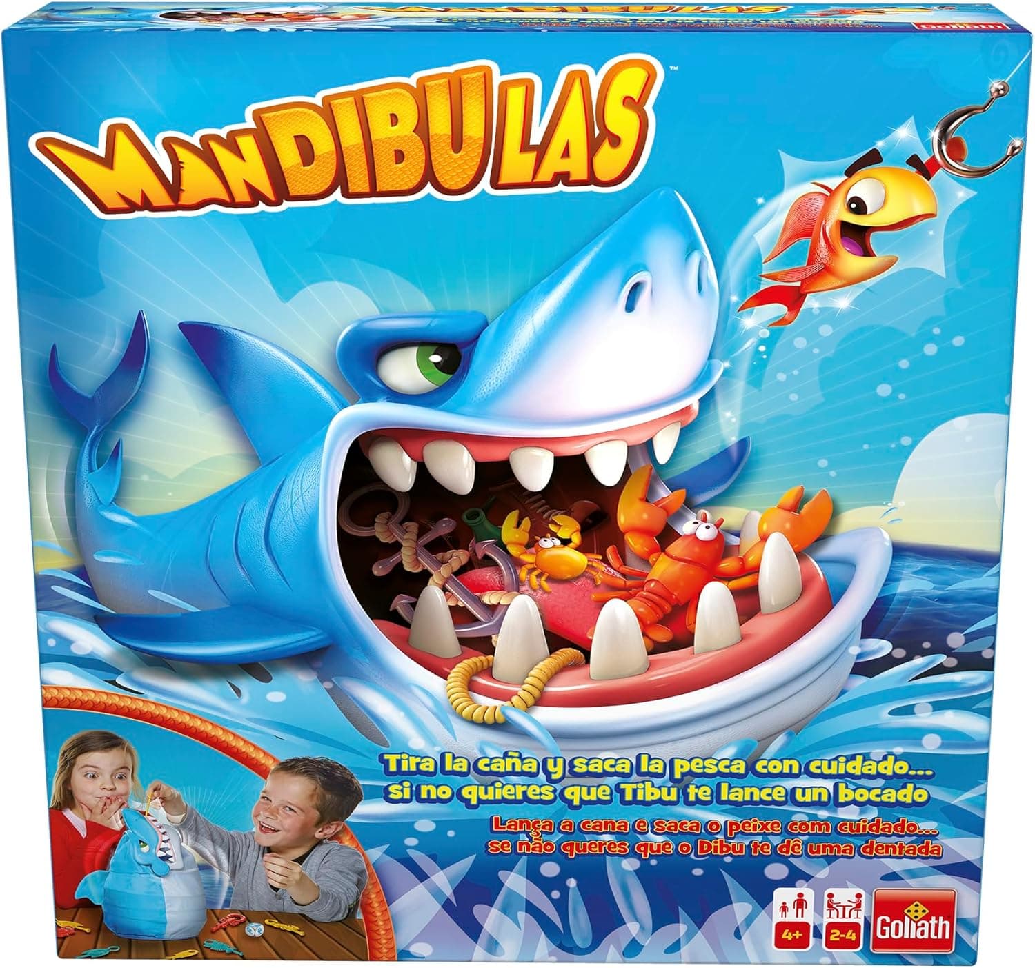 Goliath Mandíbulas, conjunto de mesa para crianças com 4 anos, brinquedos para crianças de 4 anos, resgata animais marinhos sem que o tubarão te acompanhe, presentes de aniversário crianças colégio