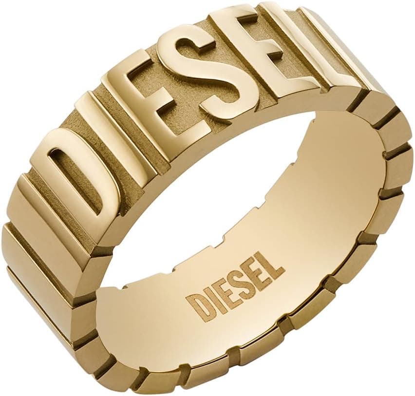 Diesel Anel de ouro de aço inoxidável para homem