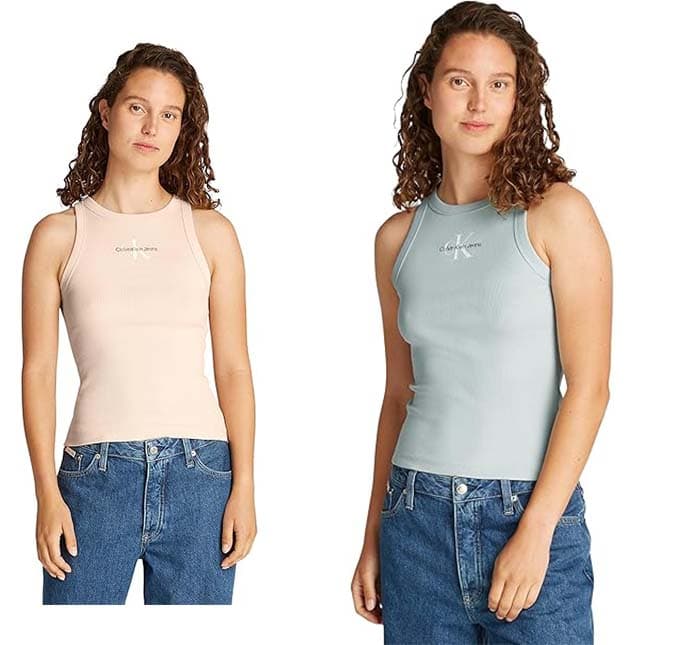 Calvin Klein T-shirt de alças largas para mulher
