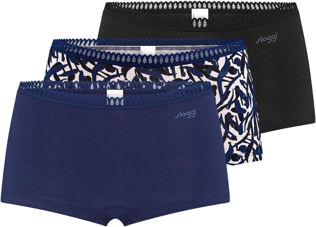 Sloggi Boxers para mulher, pack de 3
