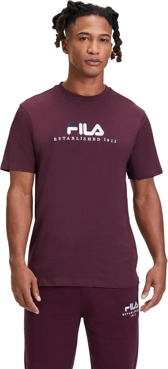FILA Bedburg T-shirt de gola redonda unissexo para adulto