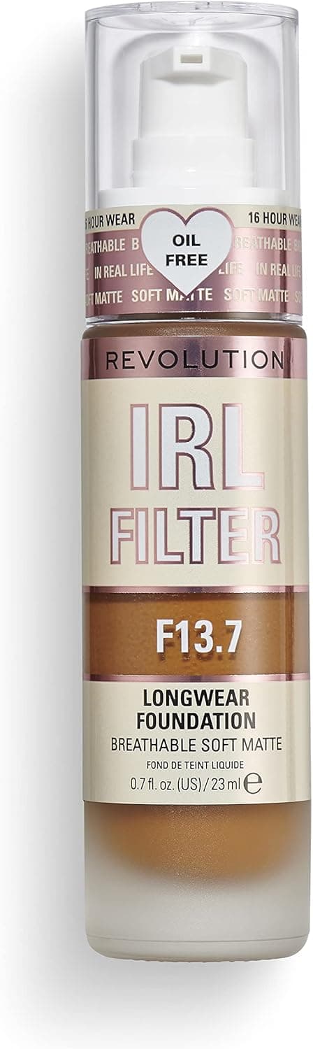 Makeup Revolution, F13,7, 23 ml Filter Longwear Foundation, M a Full Coverage, F13,7, 23 ml
