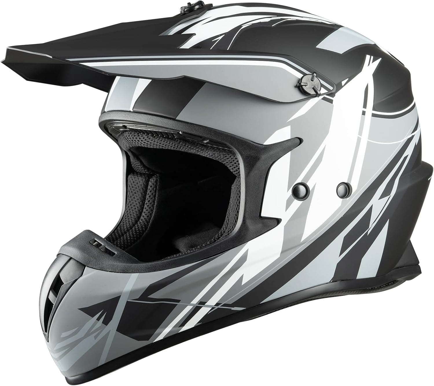 Favoto Capacete integral de motocross para adultos, capacete Off Road Downhill Unisex ECE 22,06 certificado para Moto Quad ATV UTV (sem viseira) L 59-60 cm multicolorido