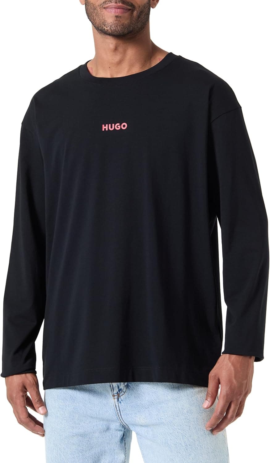HUGO Linked LS-Shirt Camisola de pijama para homem