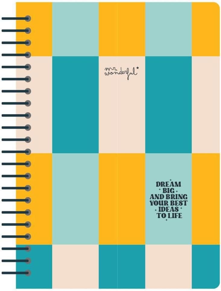 Mr. Wonderful Dream Big | Caderno A4 pautado para ideias criativas