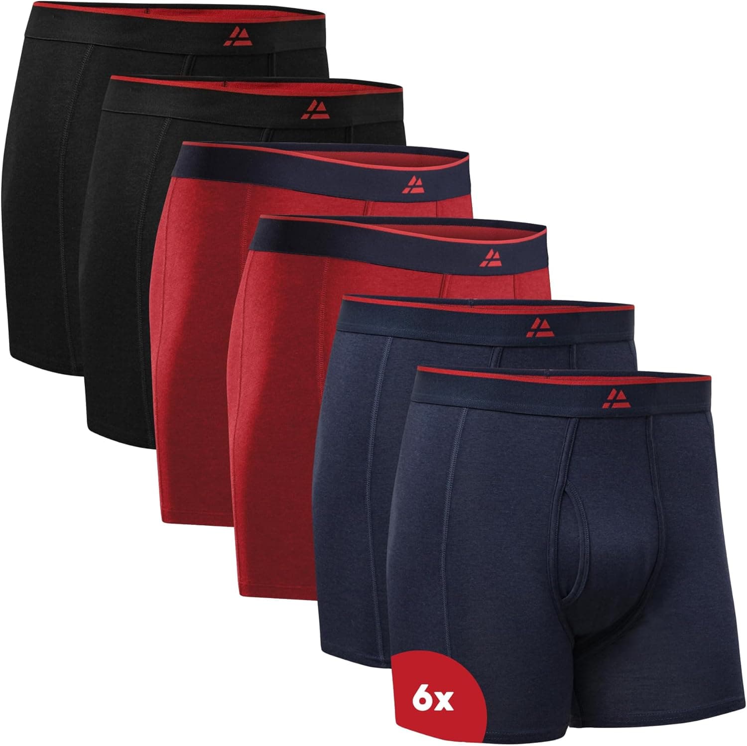 DANISH ENDURANCE Boxers para homem, pack de 6