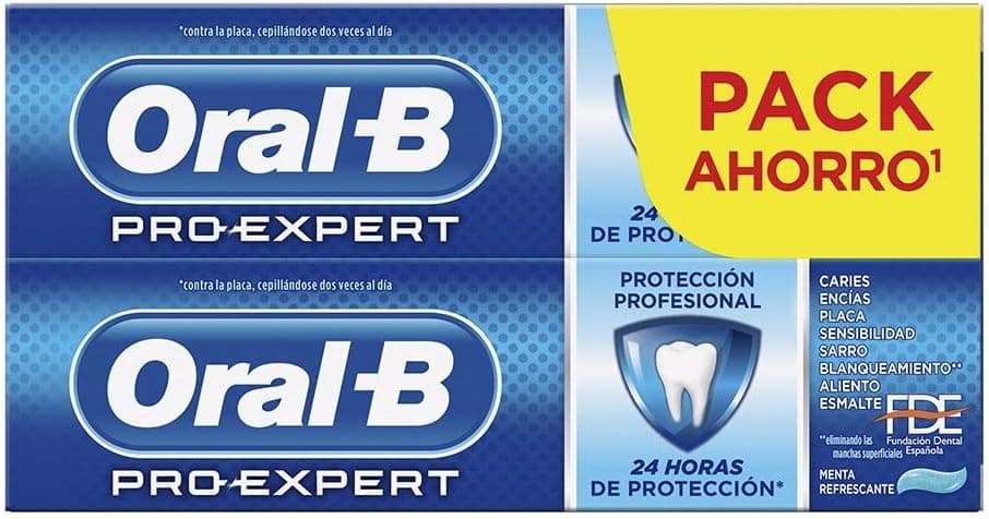 Oral-B Pro-Expert Proteção profissional pasta dentífrica, pack poupança 2 x 75 ml, 75 ml (embalagem de 2)