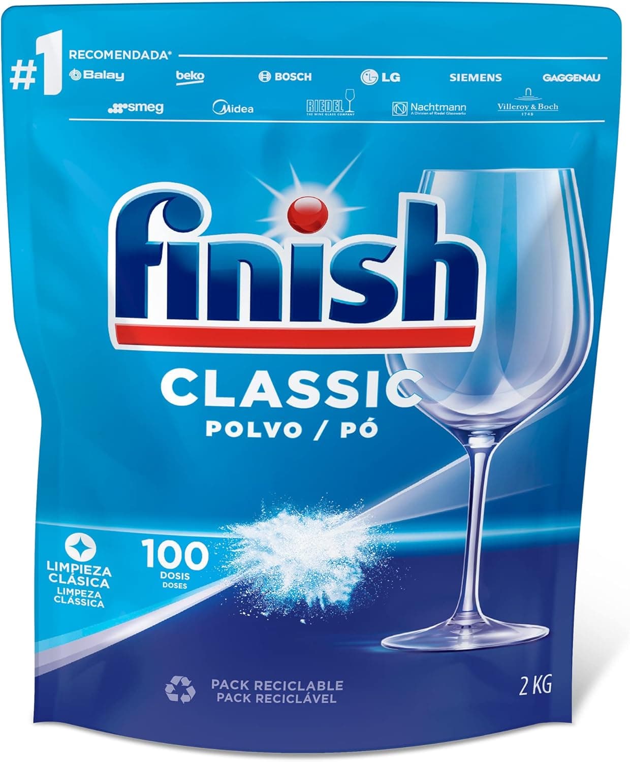 Finish ECO | Detergente em pó para máquina de lavar loiça recarga ecológica 2 kg
