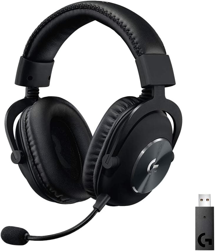 Logitech G PRO X LIGHTSPEED auriculares gaming sem fios com Blue VO!CE e som DTS 7.1 (preto)