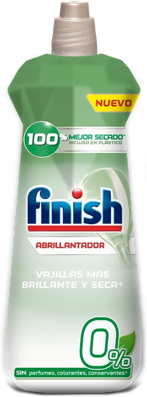 Finish 0% brilhante para máquina de lavar louça, 400 ml - 100 lavagens
