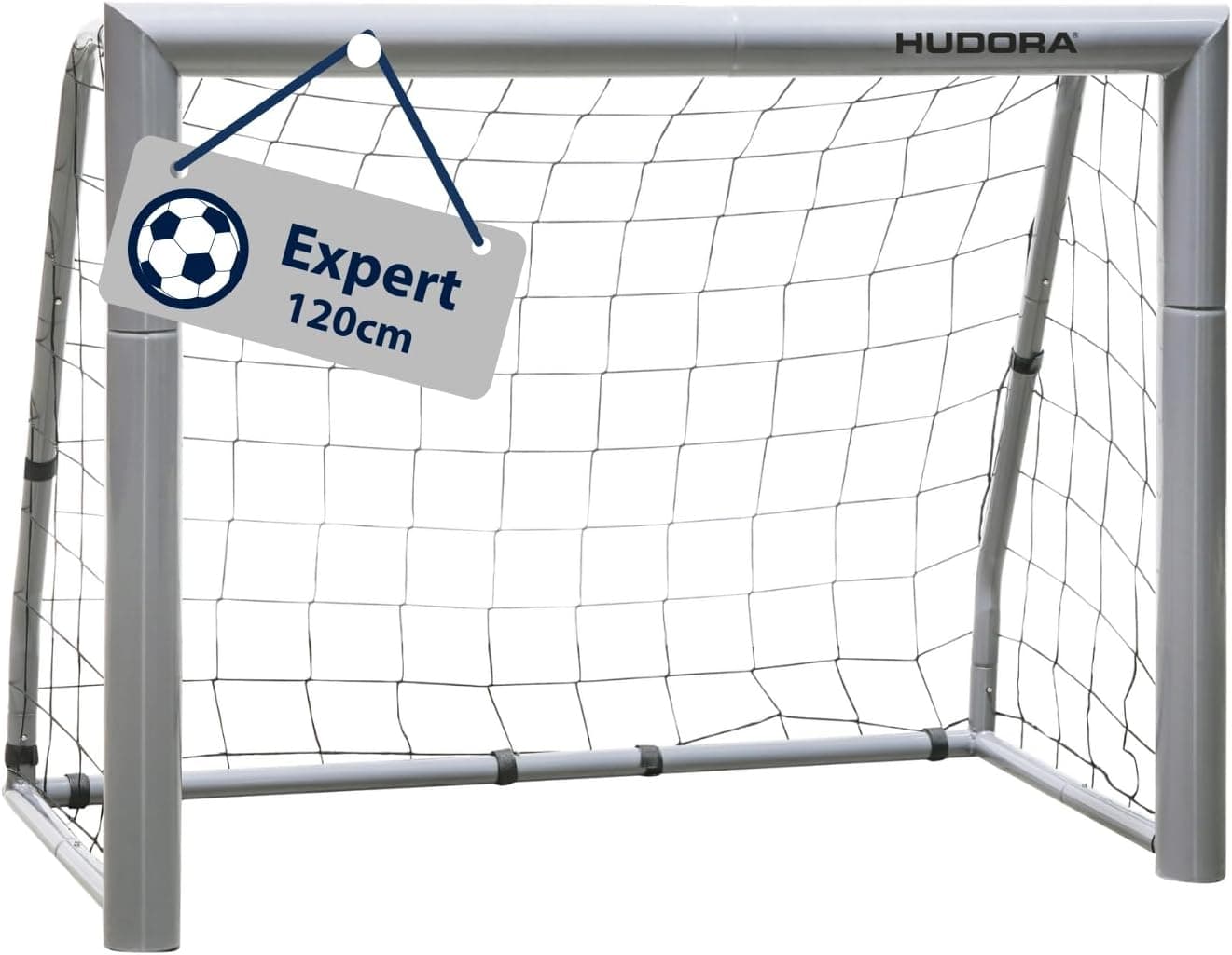 HUDORA Expert | Baliza de futebol em aço resistente com rede para treino e lazer
