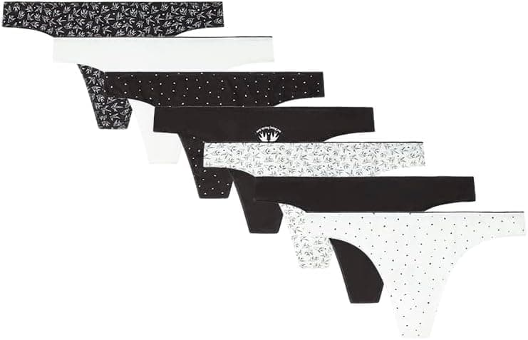 Women'secret Thong | Fio dental feminino multicolorido, pack de 7