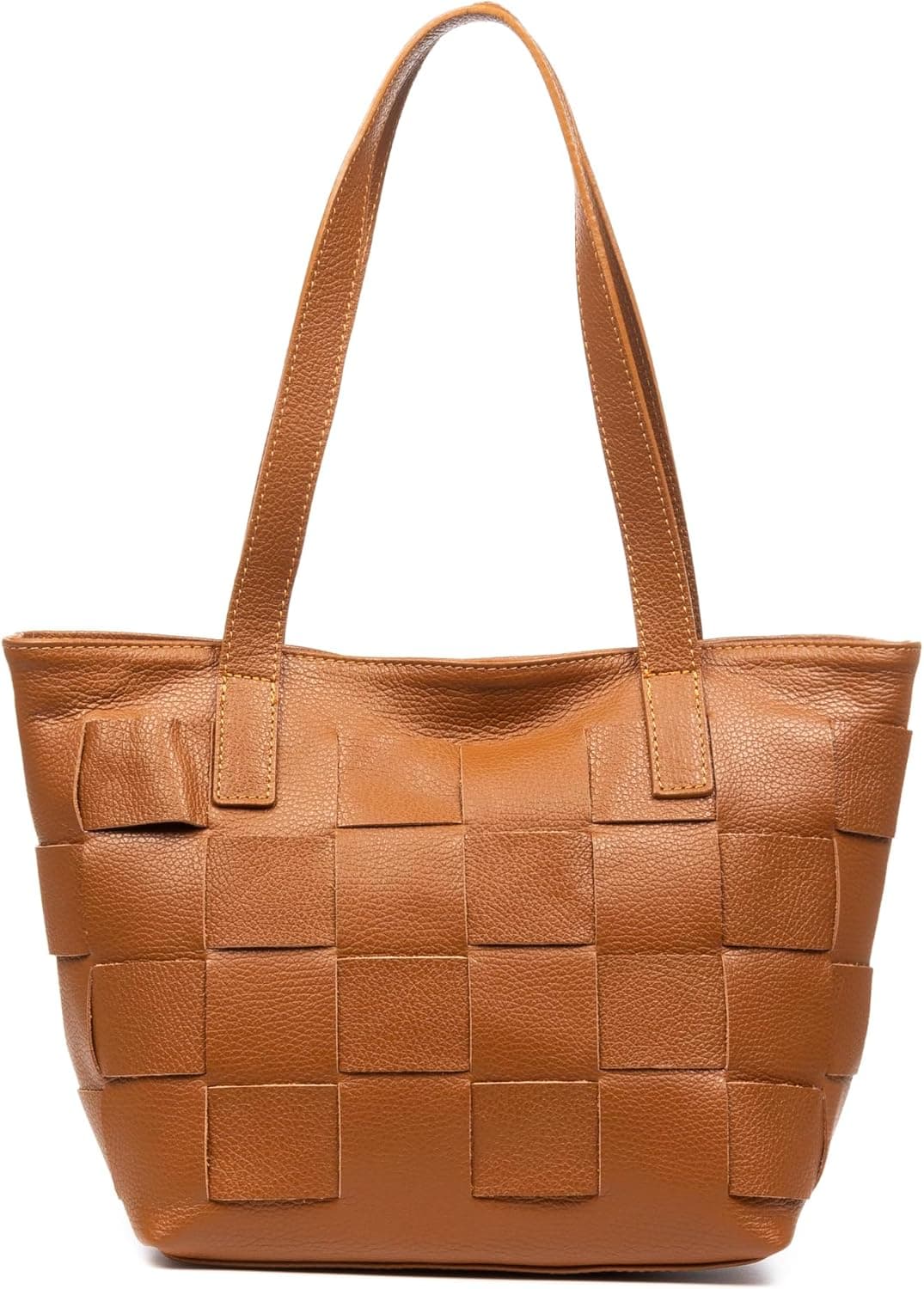 FIRENZE ARTEGIANI. Agnone Mala Shopper mulher. Acabamento em couro autêntico Dollaro. 38 x 14 x 24 cm