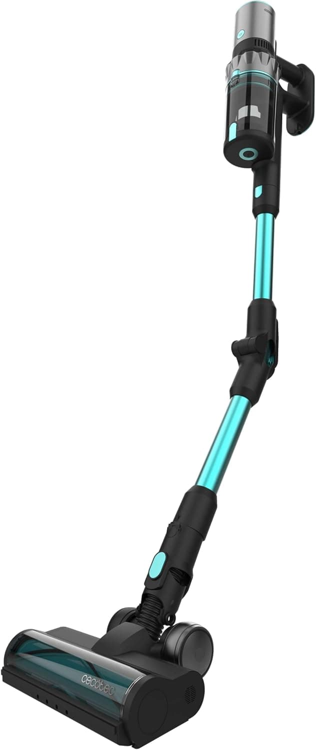 Cecotec Aspirador vassoura sem cabo Conga Rockstar 2500 Thunder Pet Flex. 400 W, 120 AW, Autonomia, 65 minutos, no modo ECO, escova anti-emaranhados, tubo flexível, escova de animais, acessórios