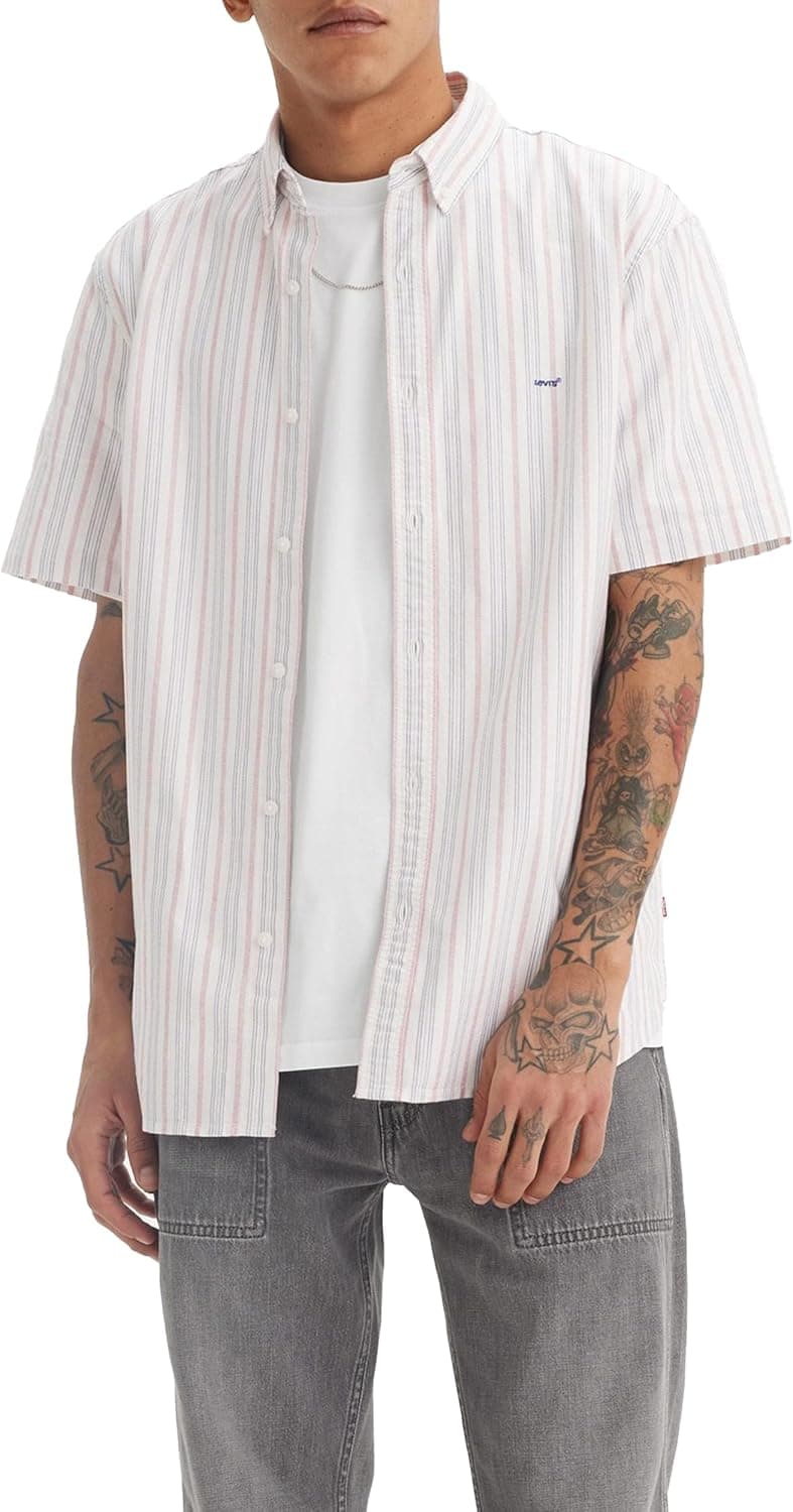 Levi's Short-Sleeve Authentic Button camisa para homem