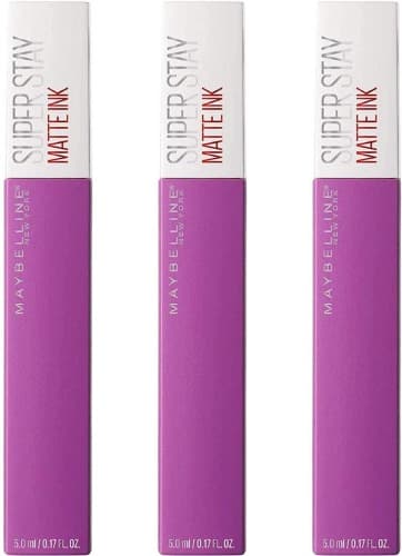 Maybelline New York, SuperStay Matte Ink, Pintalabios Mate de Larga Duración, Tono 35 - Creator, Morado Intenso 35 Creator 1 unidad (Paquete de 1)