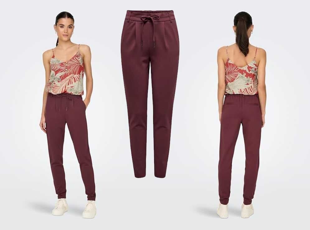 ONLY Onlpoptrash Life Easy Col Pant Pnt Noos Calças para mulher