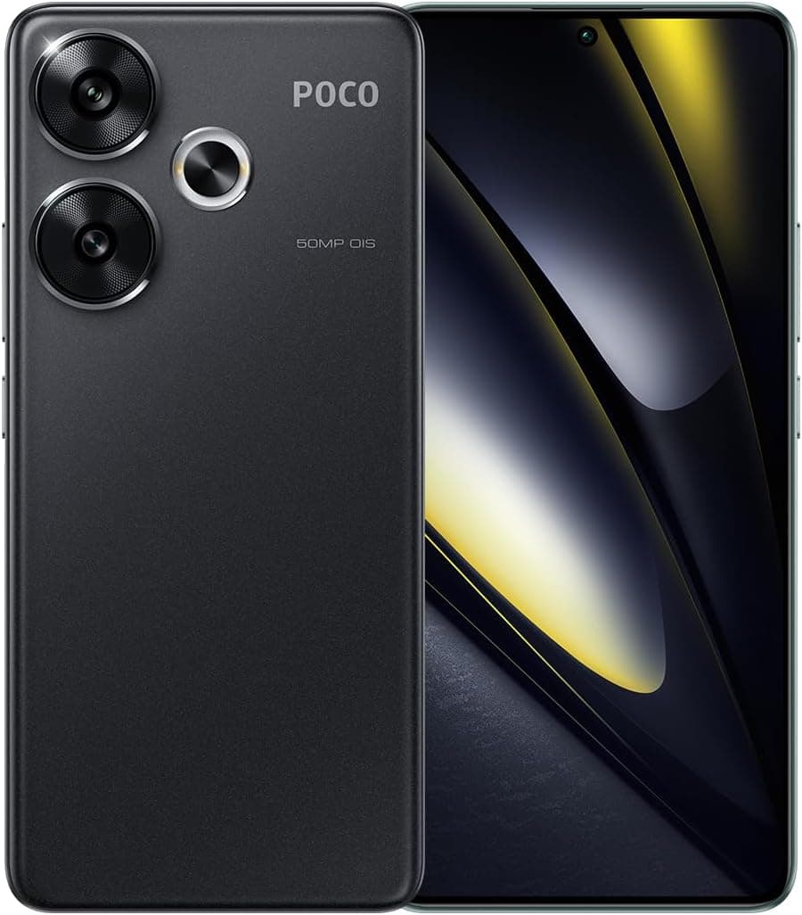 Xiaomi Poco F6 5G Mobile, preto (8 GB de RAM + 256 GB) | Snapdragon 8s Gen 3, ecrã AMOLED de 120 Hz de 6,67 polegadas | Câmara tripla com OIS 50 8 MP, câmara frontal de 20 MP