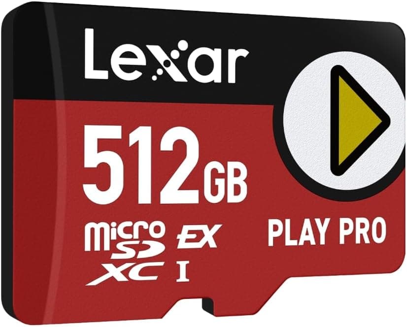 Lexar Play Pro | Cartão microSDXC 512GB de alta velocidade até 900MB/s para consolas e dispositivos de gaming