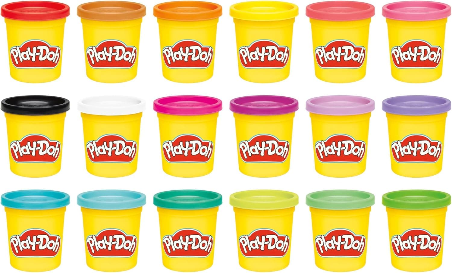 Play-Doh Imagine Anything | Pack de 18 pastas de modelar coloridas para crianças