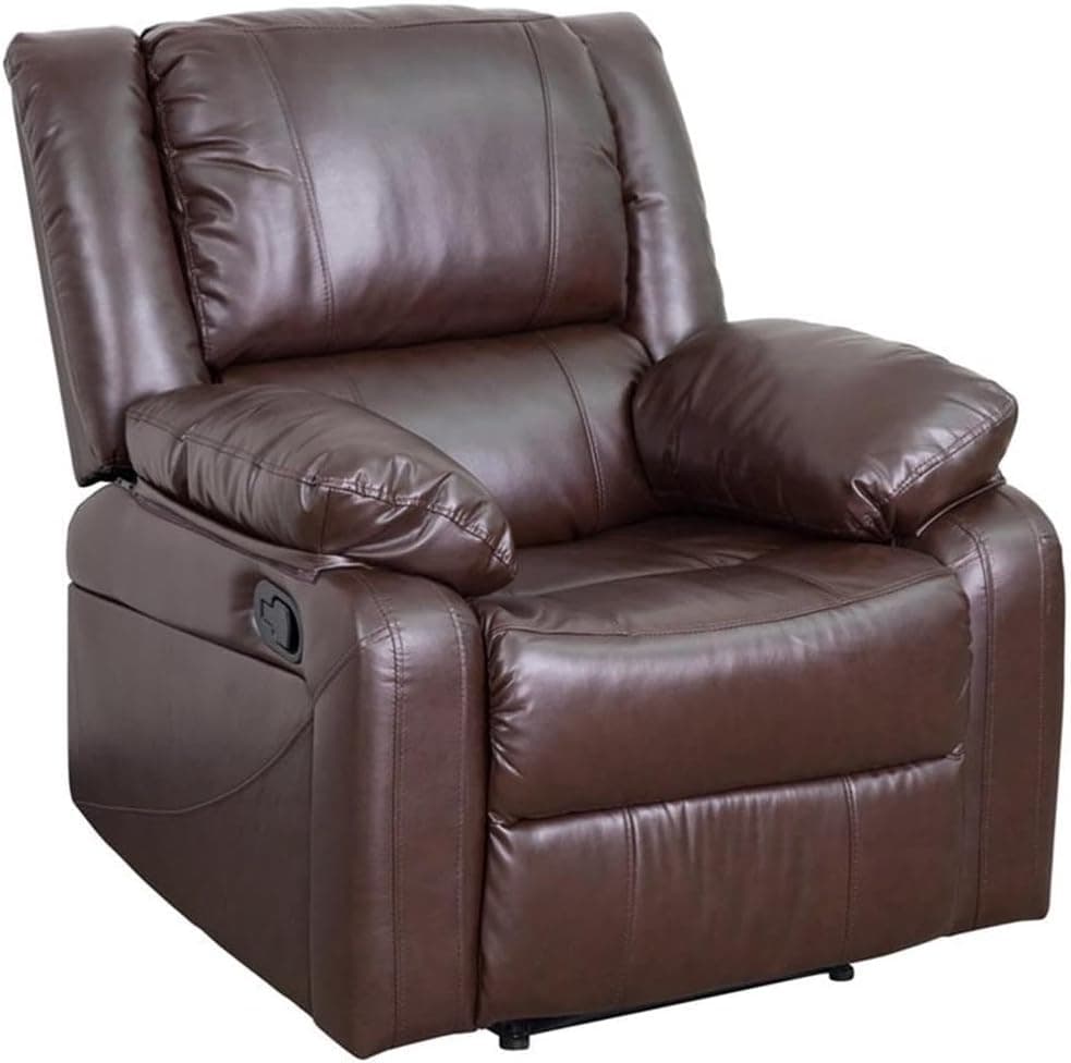 Flash Furniture Poltrona reclinável Harmony Series, couro / pele sintética