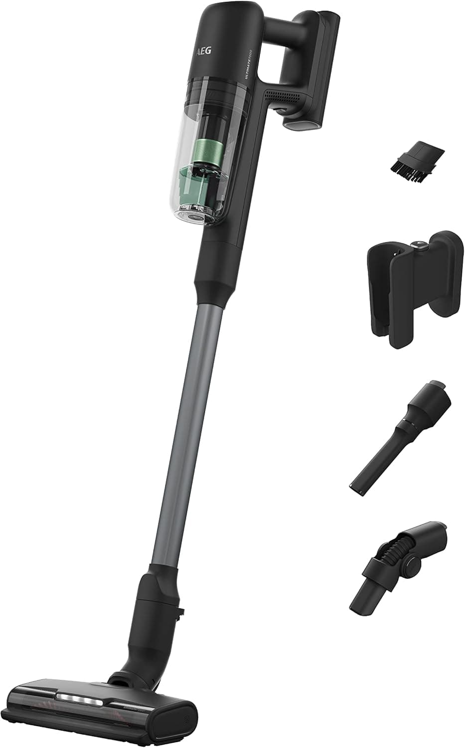 AEG AP71UB14AM | Aspirador escova sem fios 14,4 V com bateria removível autonomia 50 min filtragem em 5 etapas inclui 3 acessórios e suporte de carga