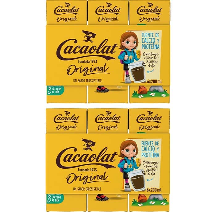 Cacaolat - Batido de cacau UHT - 12 x 200 ml