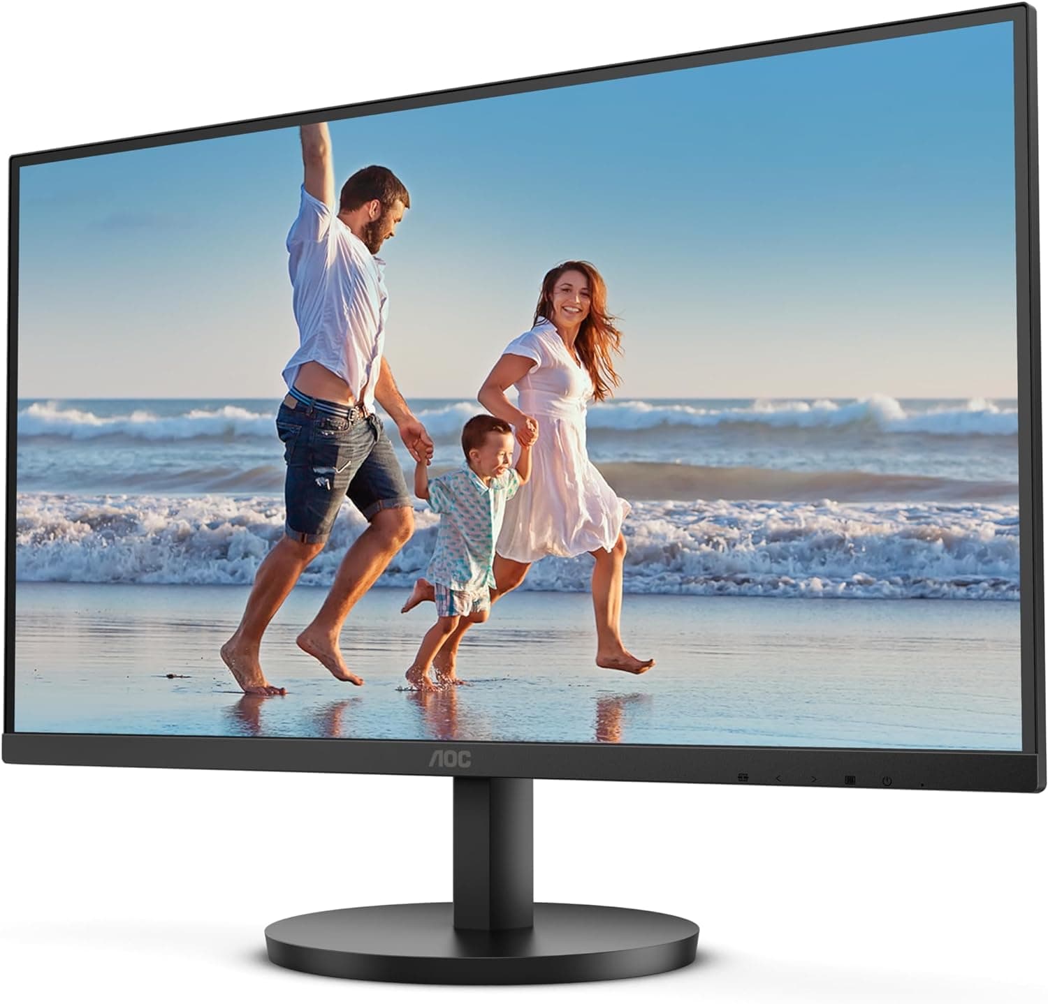 AOC 24B3HM Monitor completo HD de 24", adaptador Sync (1920x1080, 75 Hz, VGA, HDMI 1.4) Black