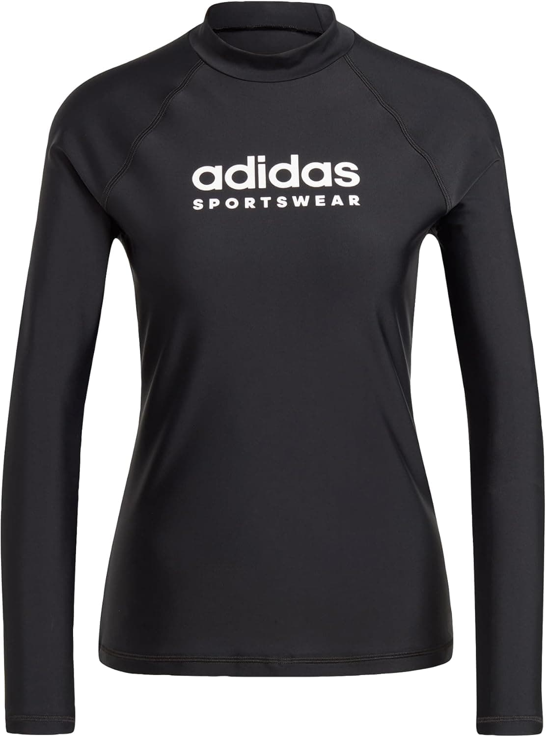 adidas Long Sleeve Rash Guard Guard de erupção para mulher e mulher (pacote de 1)