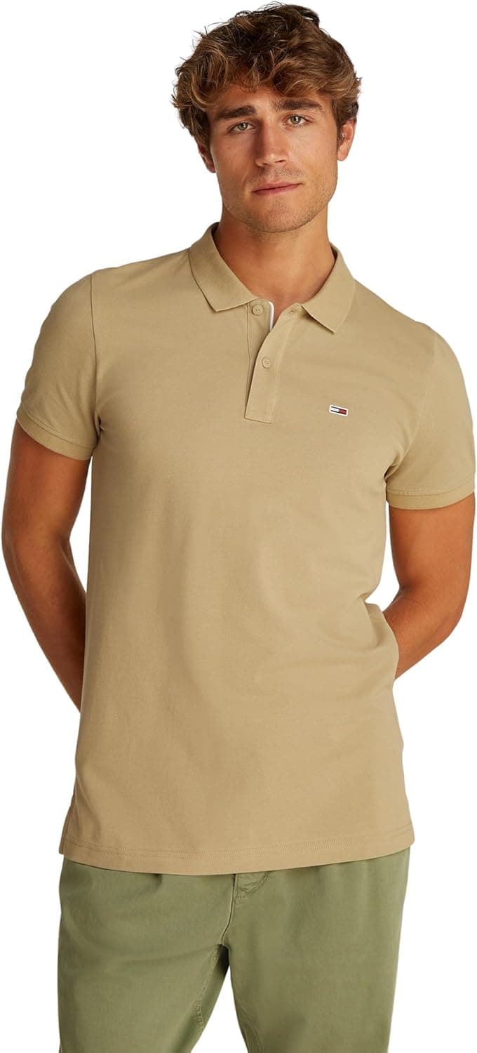 Tommy Jeans TJM Slim Placket Polo Ext Dm0dm20676 Polo homem