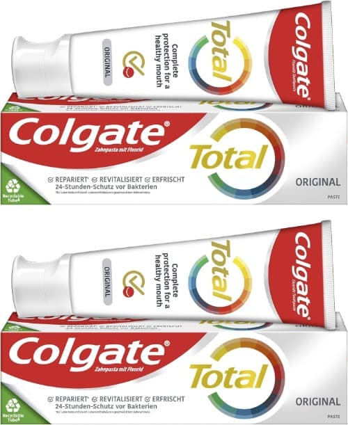 COLGATE Pasta de dentes total original, 75 ml x 2