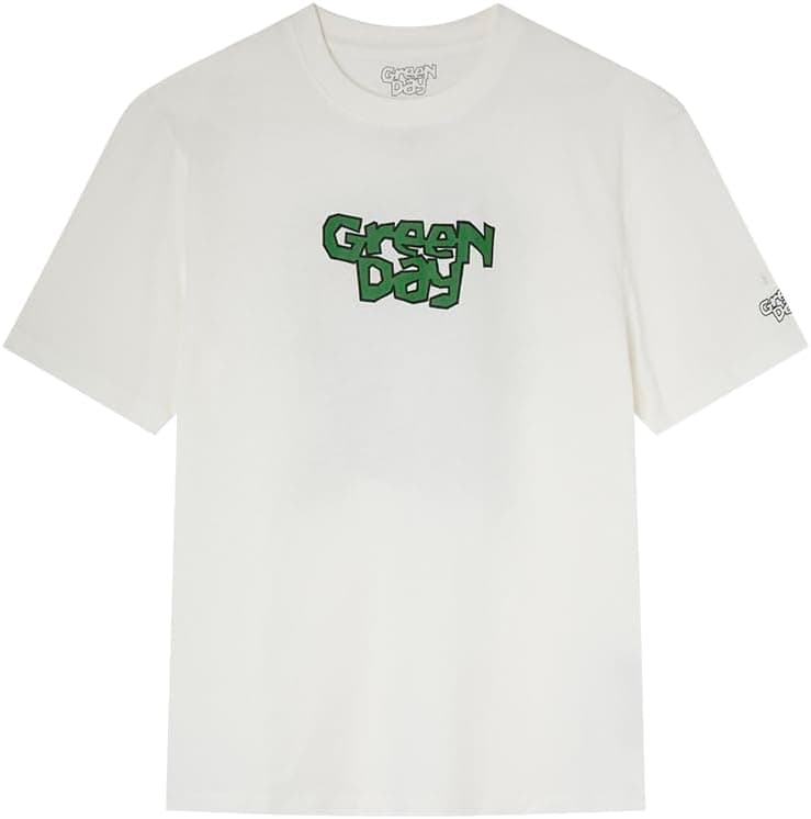 SPRINGFIELD Green Day | T-shirt para homem em branco marfim