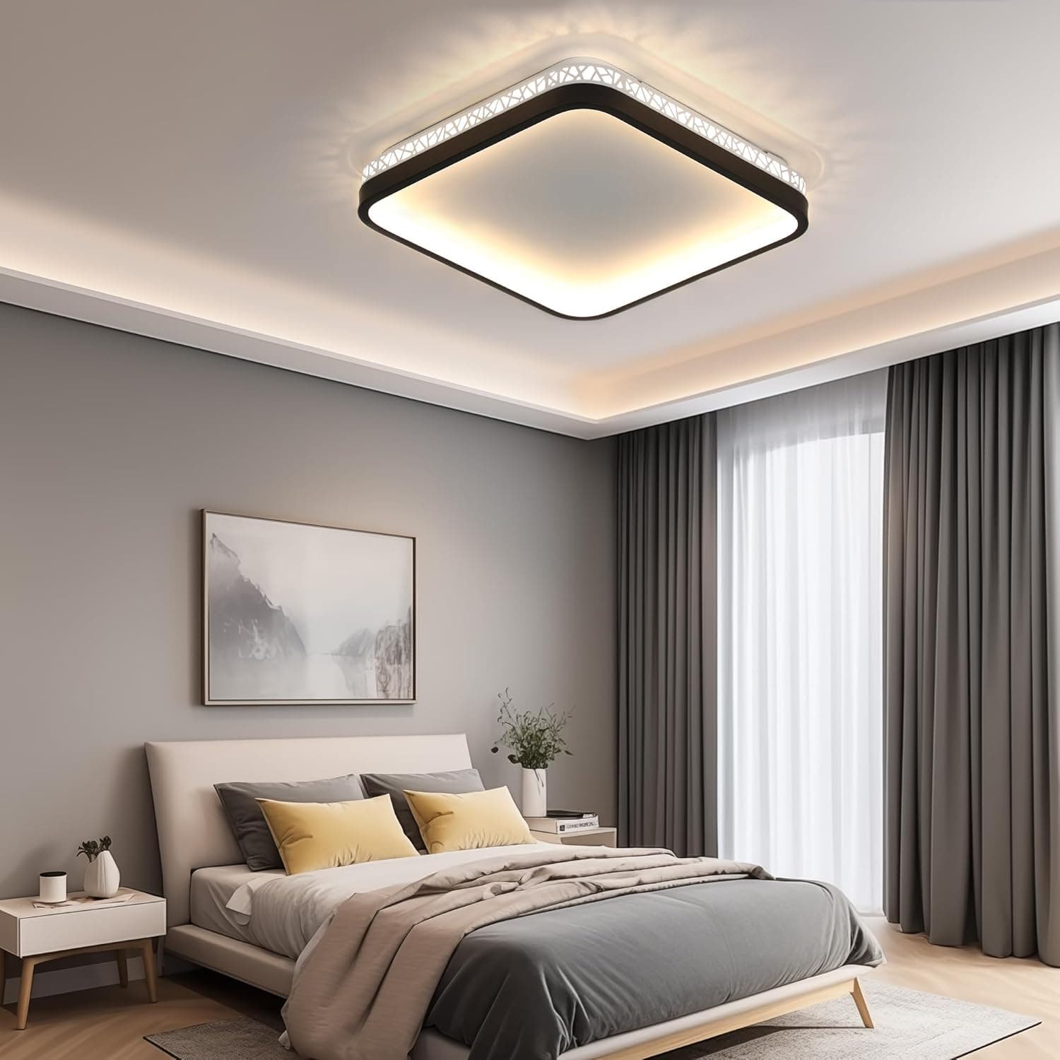 OTREN Plafon Led TechoOTREN Plafon Led teto, candeeiro de teto moderno LED 4000 K luz branca neutra, luz de teto para quarto cozinha corredor varanda sala de estar, Ø 30 cm, Moderno Lámpara de Techo Led 4000K Luz Blanco Neutro, Luz de Techo para Dormitorio Cocina Pasillo Balcón Sala de estar, Ø30CM
