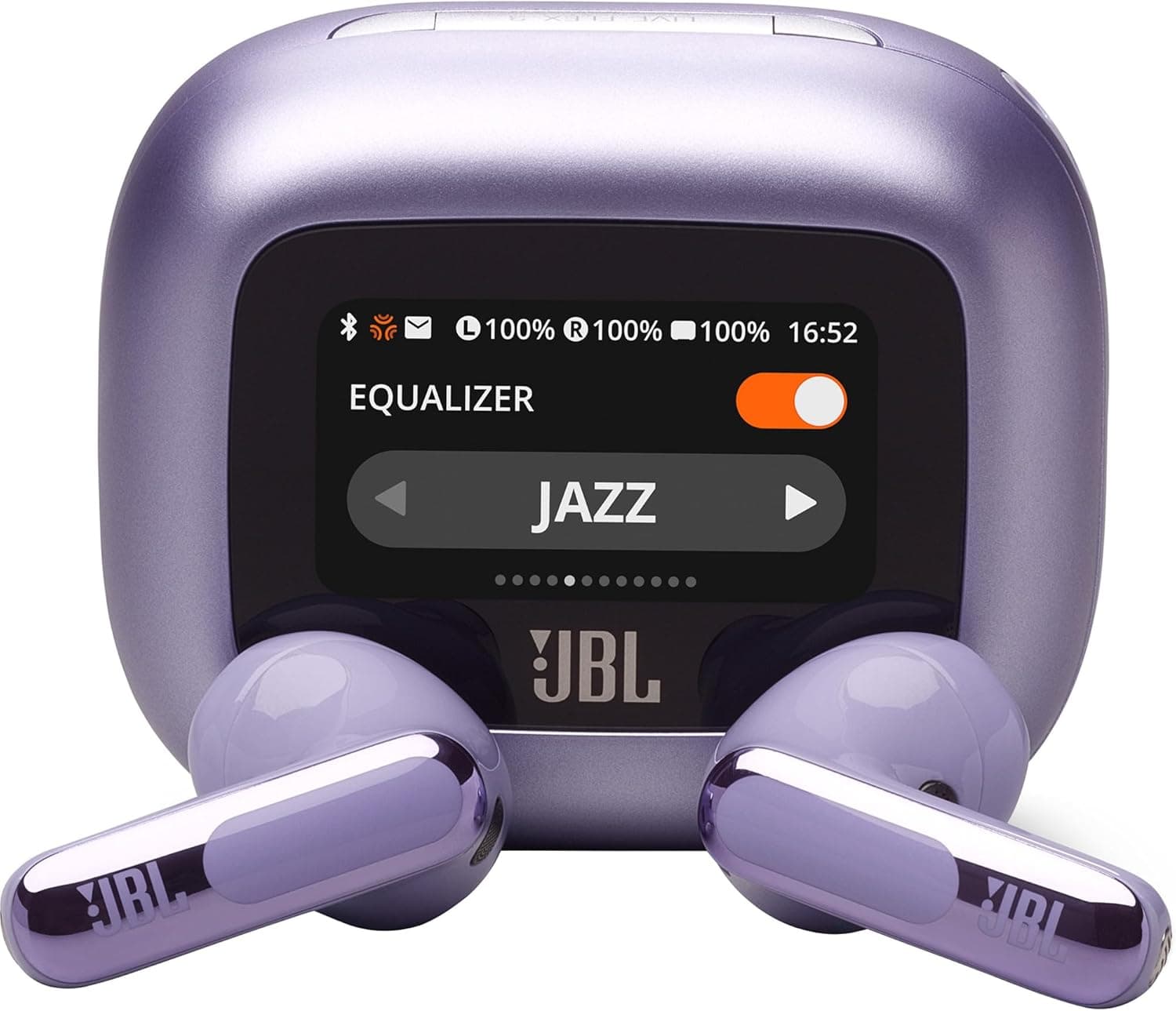 JBL Live Flex 3 Auriculares sem fios com botão True Wireless com cancelamento de ruído adaptável, até 50 horas de reprodução, Bluetooth, áudio de alta resolução, violeta