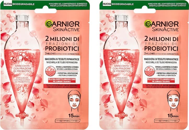 SKINACTIVE Máscara de tecido reparadora, 2 embalagens