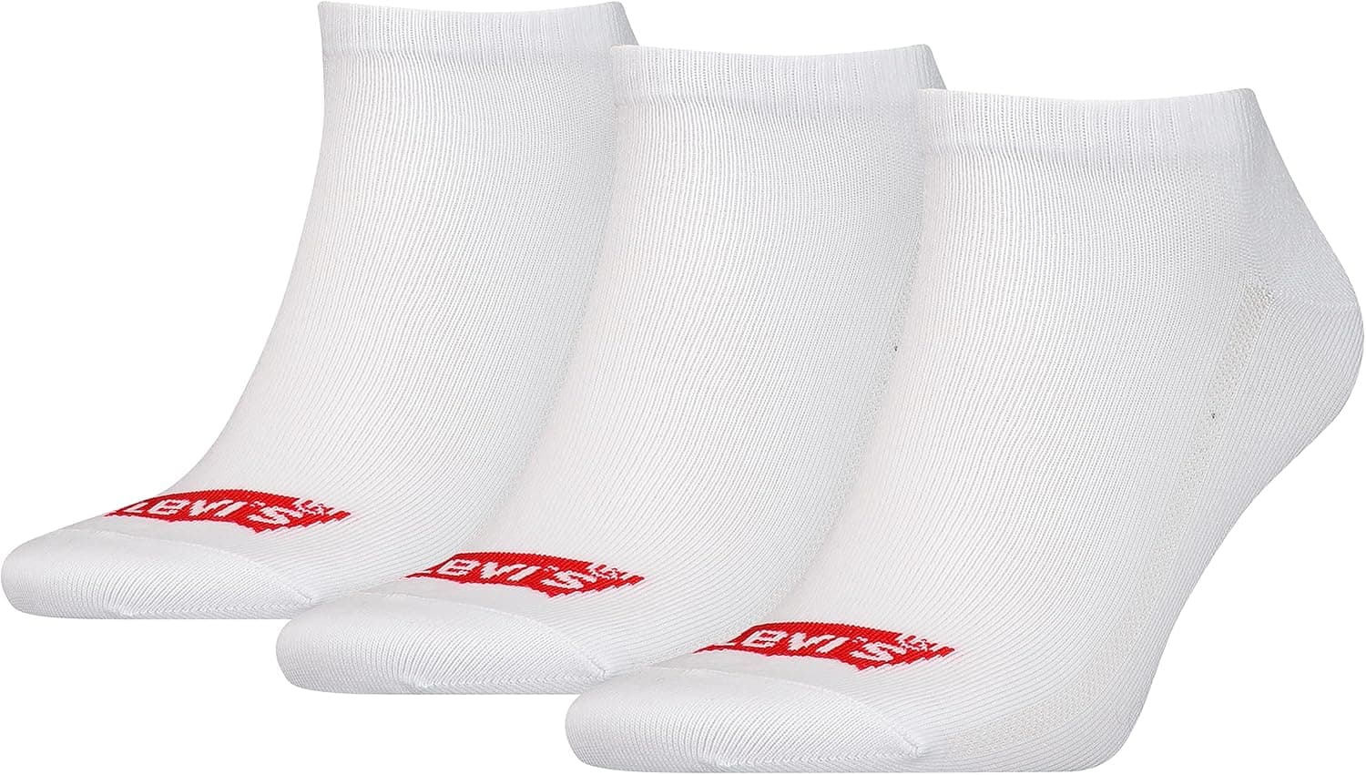 Levi's Meias Unissexo para Adulto (pacote de 3) 