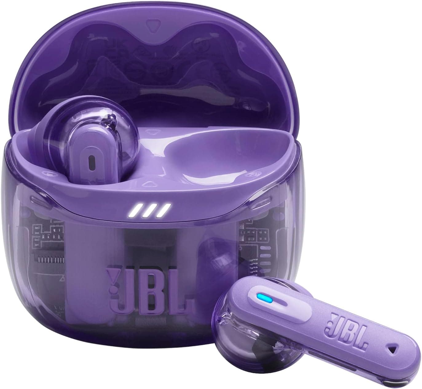 JBL Tune Flex 2, auriculares sem fios Bluetooth e cancelamento de ruído. Autonomia de até 48 horas, IP54 resistente à água e ao pó, conexão multiponto, design ergonómico, Ghost Mauve