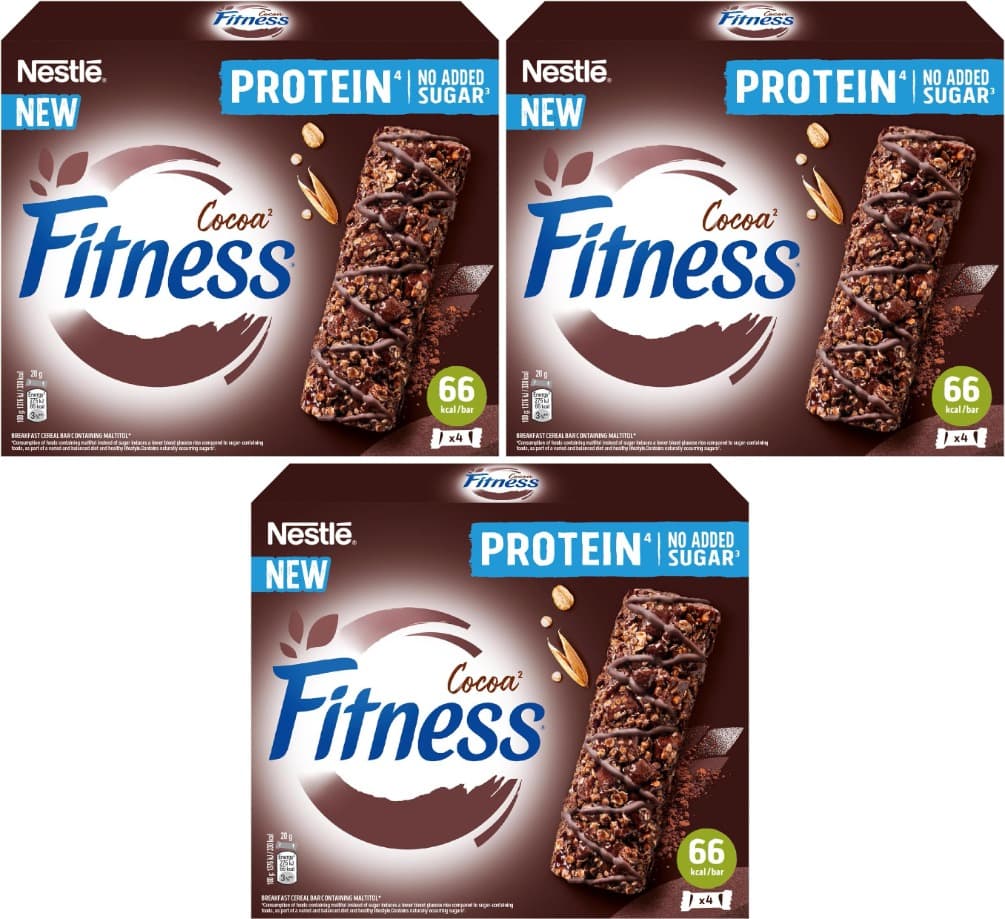 Nestlé FITNESS | Barritas de cacau em pack de 4 unidades de 20 g