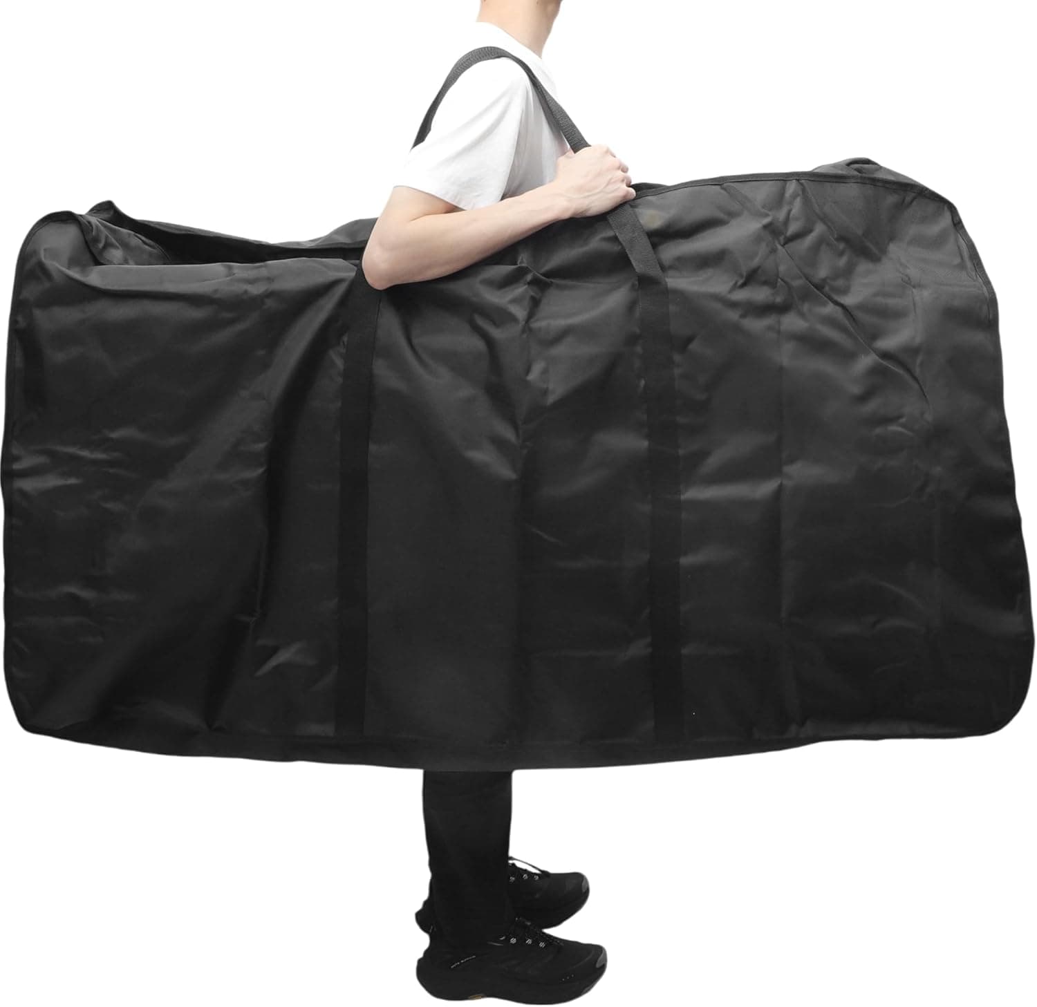 BULLSPANN Bolsa de transporte para bicicleta, 140 x 28 x 80 cm, preto