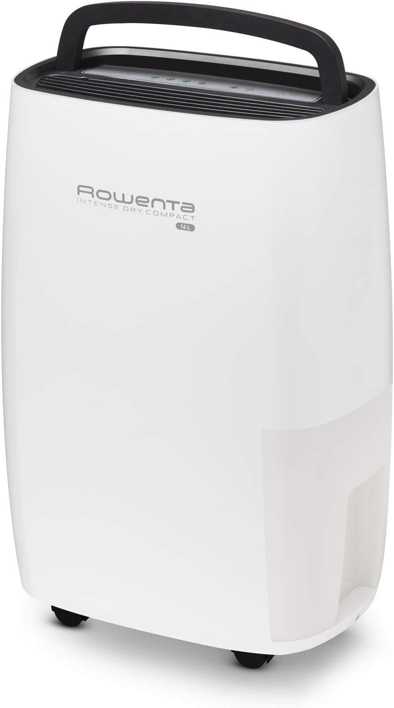Rowenta Intense Dry Compact DH4236 desumidificador de 16 L, com modo automático de desumidificação com 3 programas, função Linen Dry, filtro, compacto, silencioso