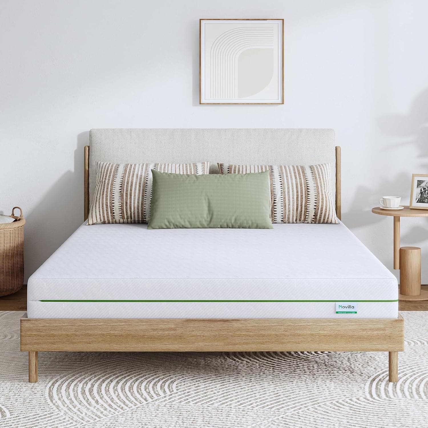 Novilla 80x200 | Colchão de espuma reversível 7 zonas com capa removível lavável 14 cm