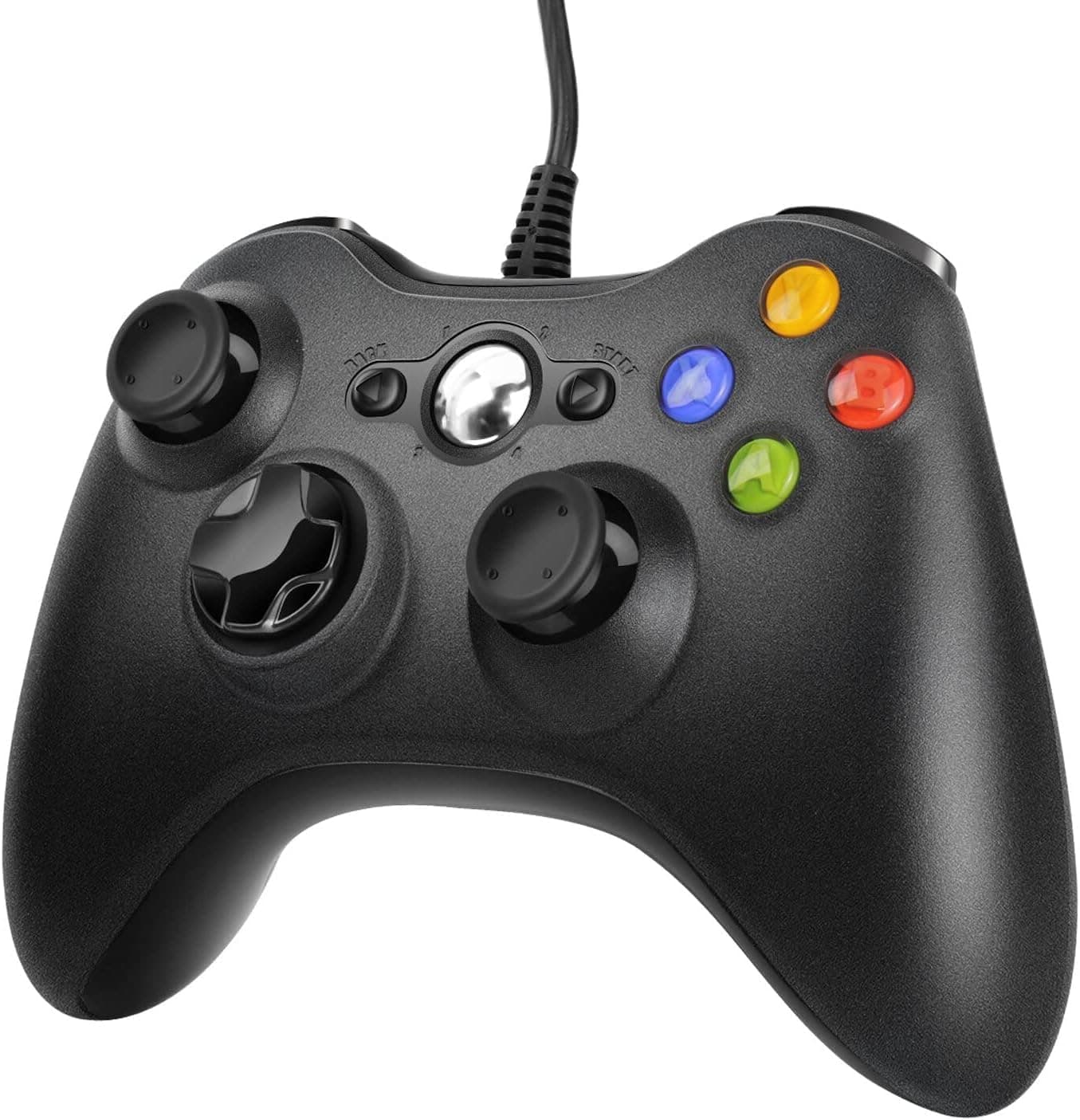 Diswoe Comando com Fios para Xbox 360 e PC – Com Vibração, Compatível com Xbox 360/Xbox 360 Slim/PC (Windows 7/8/8.1/10/XP/Vista)