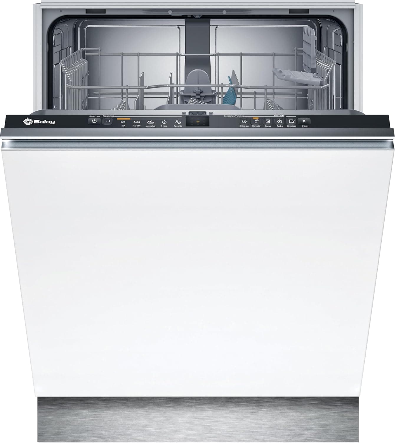 Balay Lava-louças integral, 60 cm, motor extrasilencioso, programa automático, cinzento, 3VF5012NP