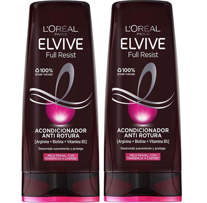 L'Oreal Paris Elvive Full Resist Anti-quebra para cabelo frágil com tendência a cair, 300 ml x 2