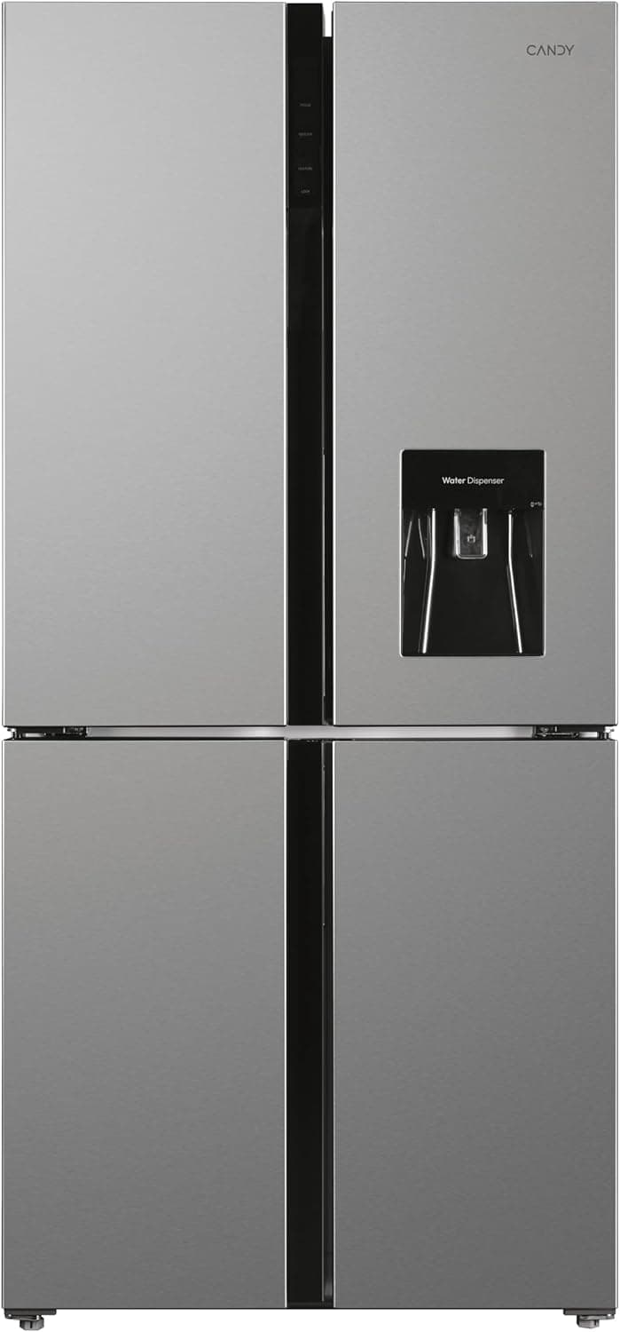 Candy H-FRIDGE 700 MAXI CQS5T918EWX1, Frigorífico americano 4 portas, 560L, Total No Frost Circle, dispensador de água, 2 gavetas verdes, controlo digital, iluminação LED, ÂnxAl 91 x 183 cm 3 cm 7DB,