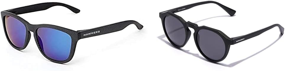 HAWKERS ONE POLARIZED, óculos de sol, homem, Raw transparente/roxo polarizado, tamanho único ONE, unissexo adulto, transparente/azul