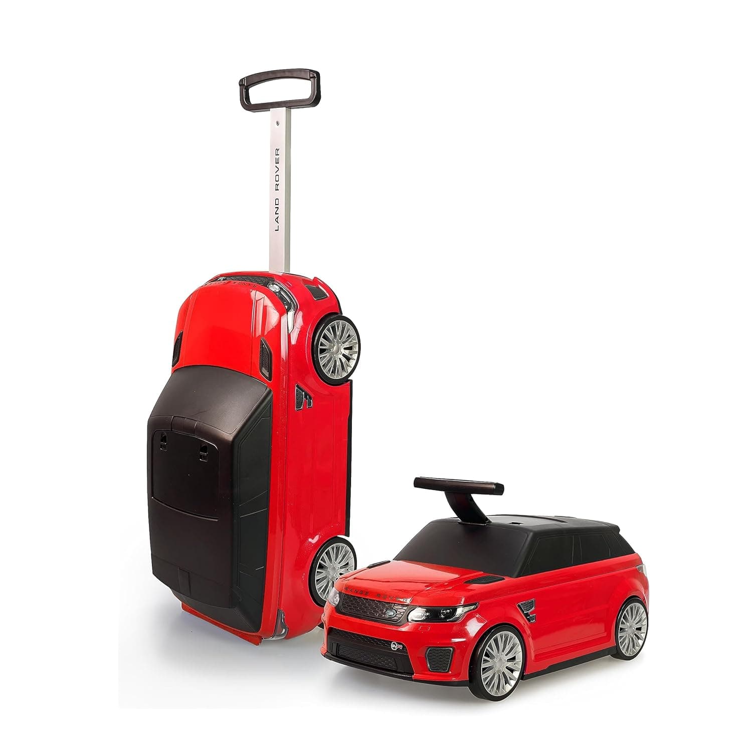 FEBER - Range Rover Foot to Floor and Suitcase cor vermelha, 2 em 1, mala infantil para viagens e carro, mala de mão para crianças dos 2 aos 6 anos, famosa (FED19000)